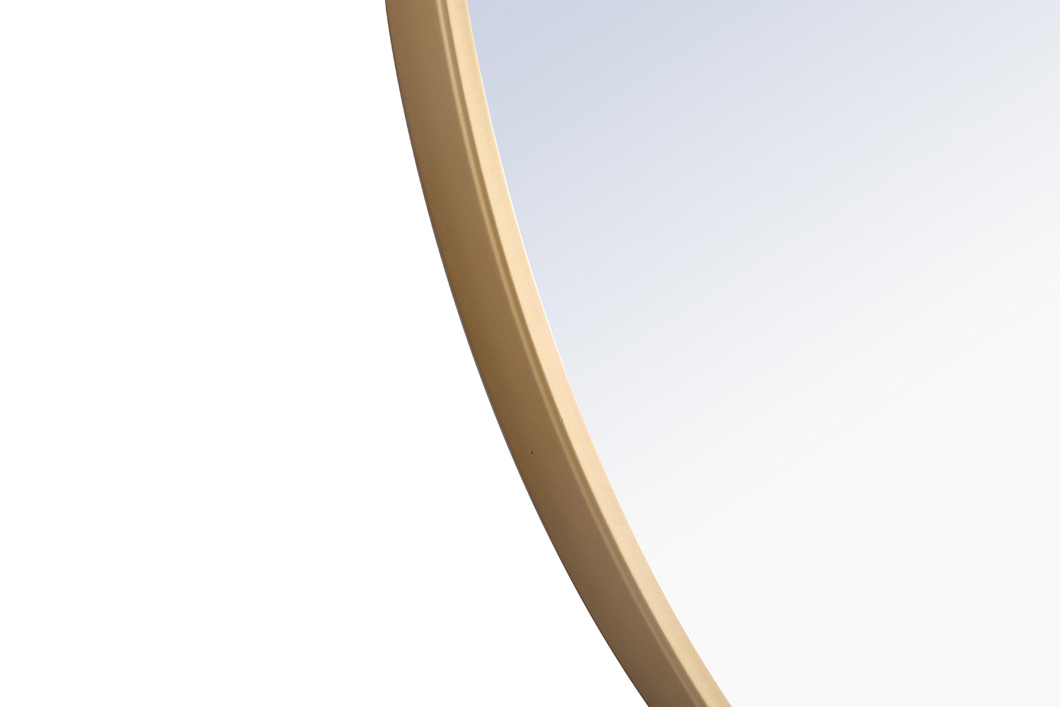 Elegant Wall Mirror - Brass, L 32" (MR4038BR)