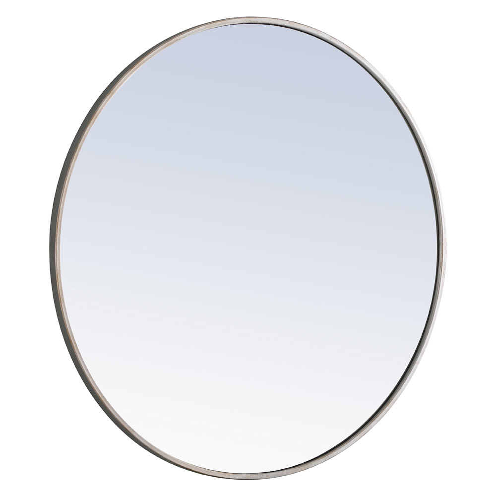 Elegant Wall Mirror - Silver, L 32" (MR4039S)