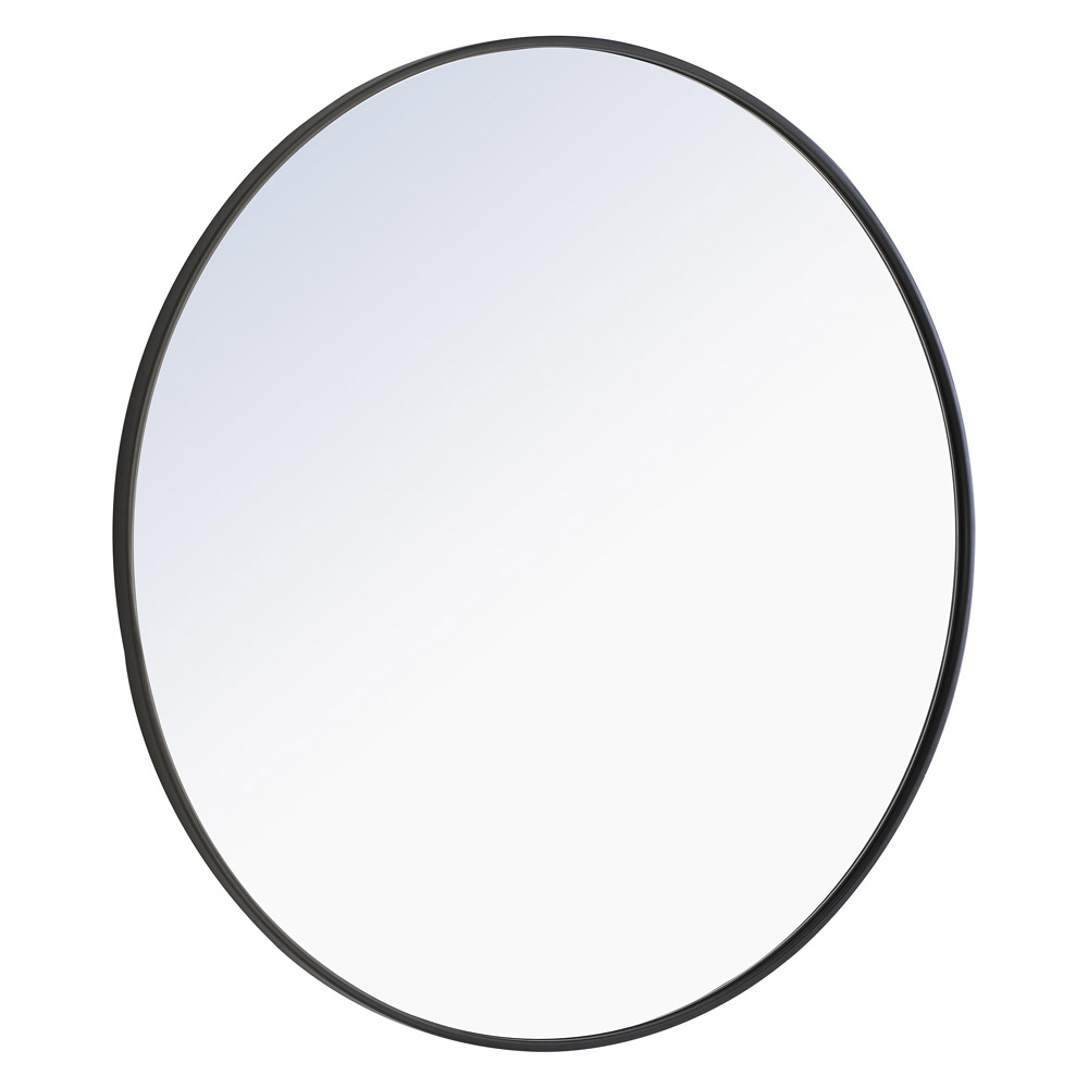 Elegant Wall Mirror - Black, L 36" (MR4041BK)