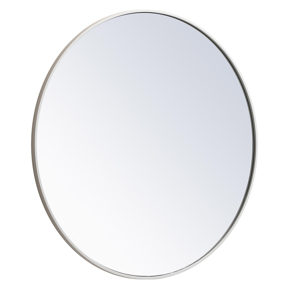 Elegant Wall Mirror - White, L 36" (MR4041WH)