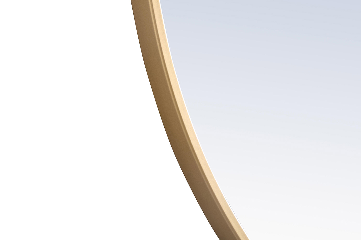 Elegant Wall Mirror - Brass, L 36" (MR4042BR)