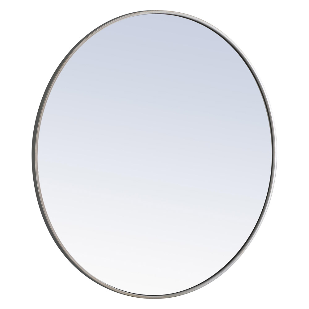 Elegant Wall Mirror - Silver, L 36" (MR4043S)