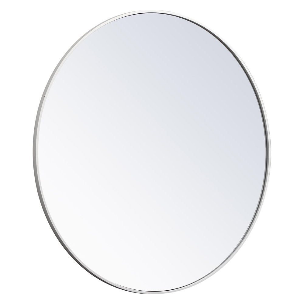 Elegant Wall Mirror - White, L 42" (MR4044WH)