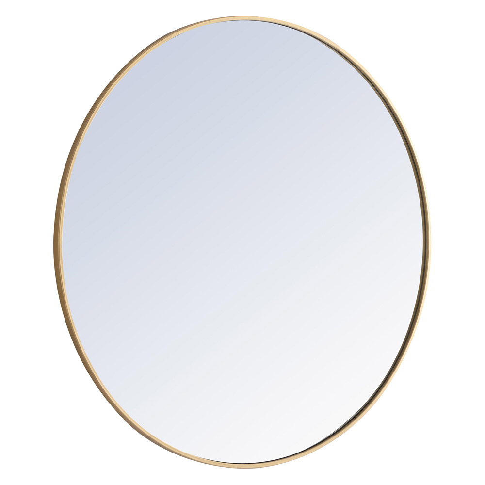 Elegant Wall Mirror - Brass, L 42" (MR4045BR)