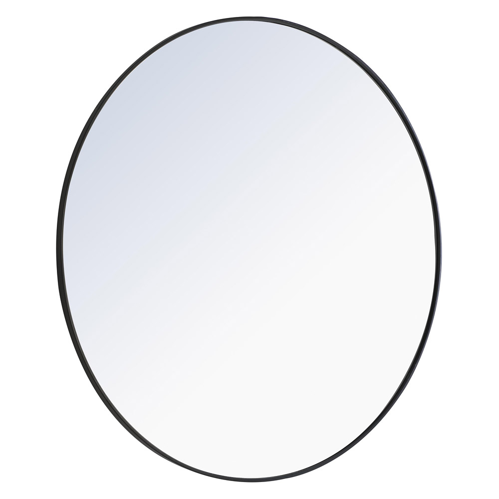 Elegant Wall Mirror - Black, L 48" (MR4047BK)