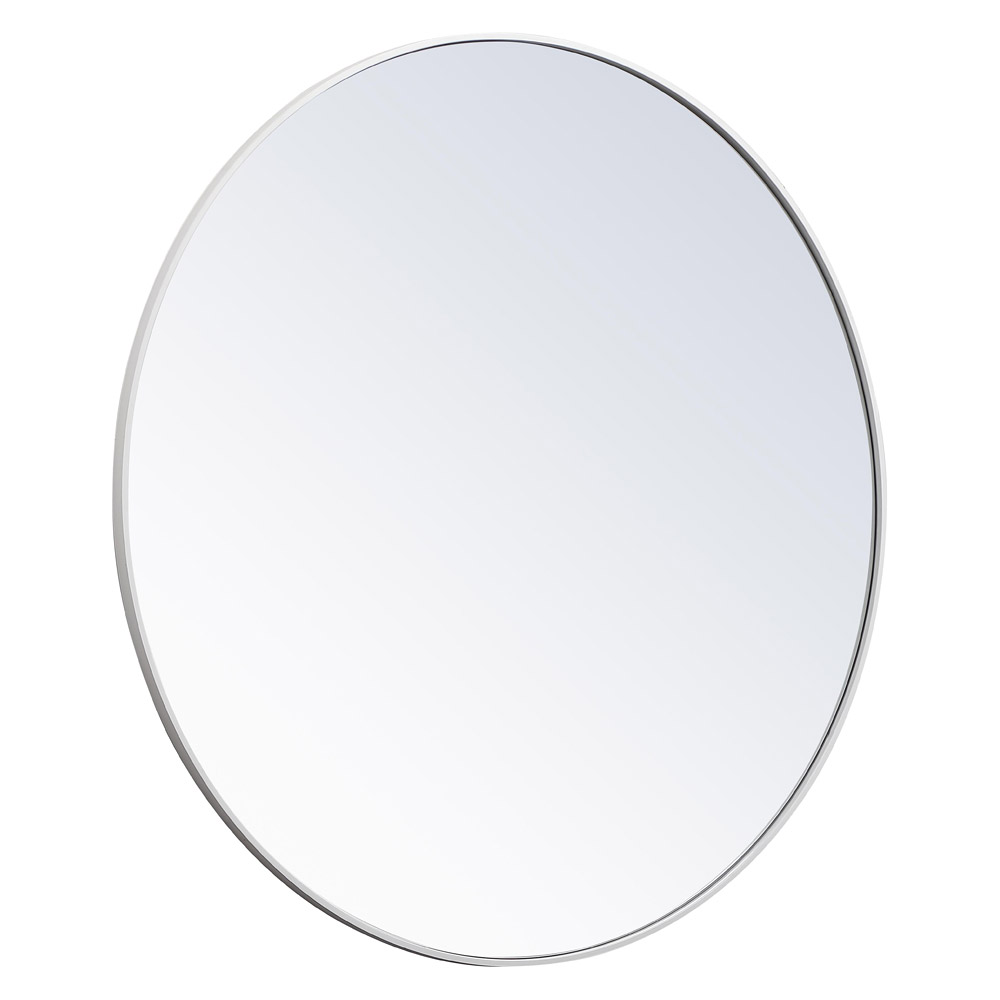 Elegant Wall Mirror - White, L 48" (MR4047WH)