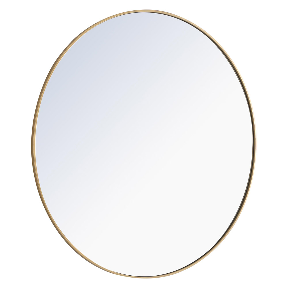 Elegant Wall Mirror - Brass, L 48" (MR4048BR)