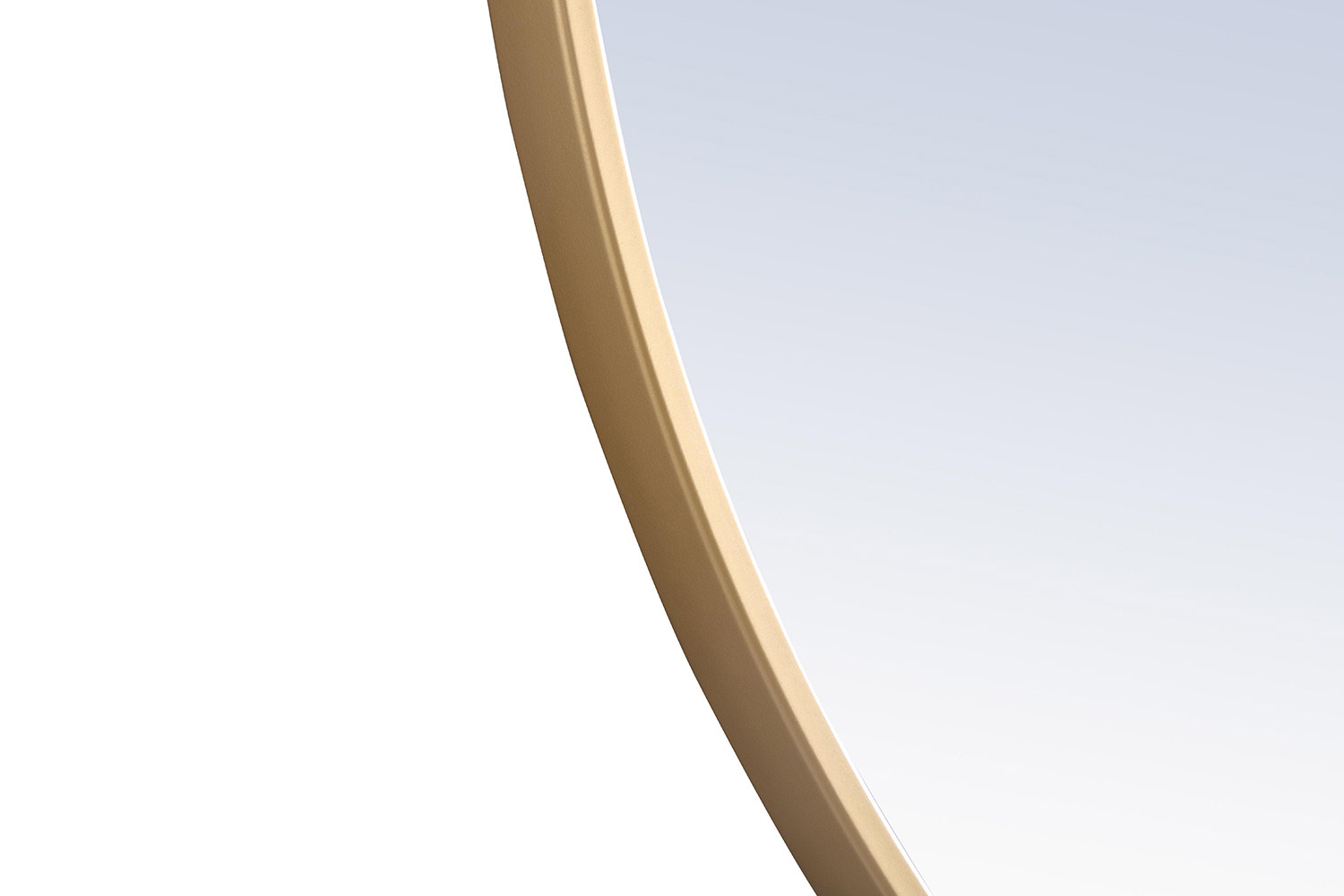 Elegant Wall Mirror - Brass, L 24" (MR4052BR)