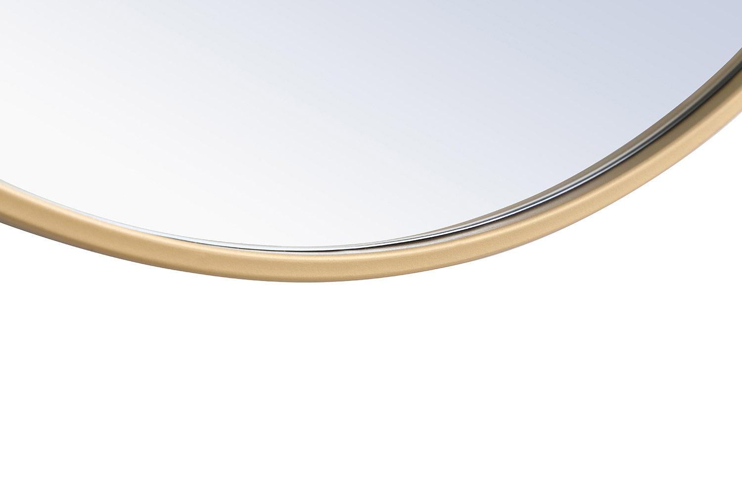 Elegant Wall Mirror - Brass, L 24" (MR4052BR)