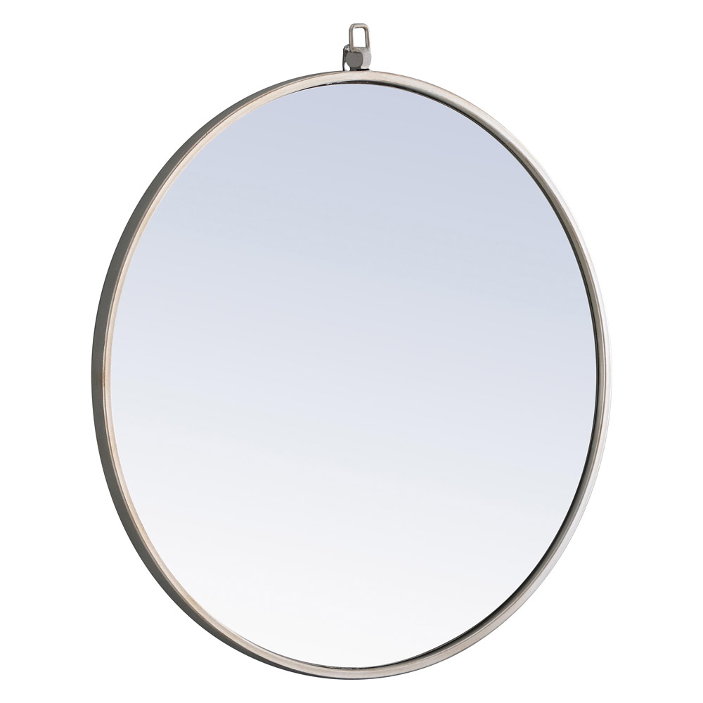 Elegant Wall Mirror - Silver, L 24" (MR4053S)