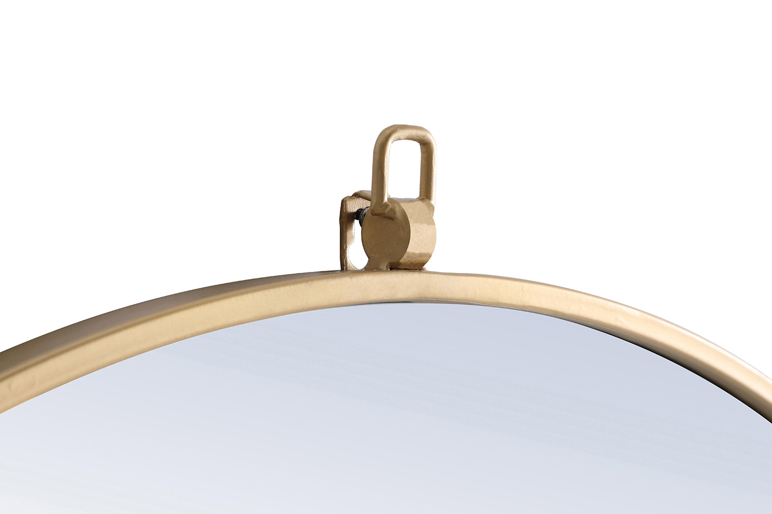 Elegant Wall Mirror - Brass, L 28" (MR4055BR)