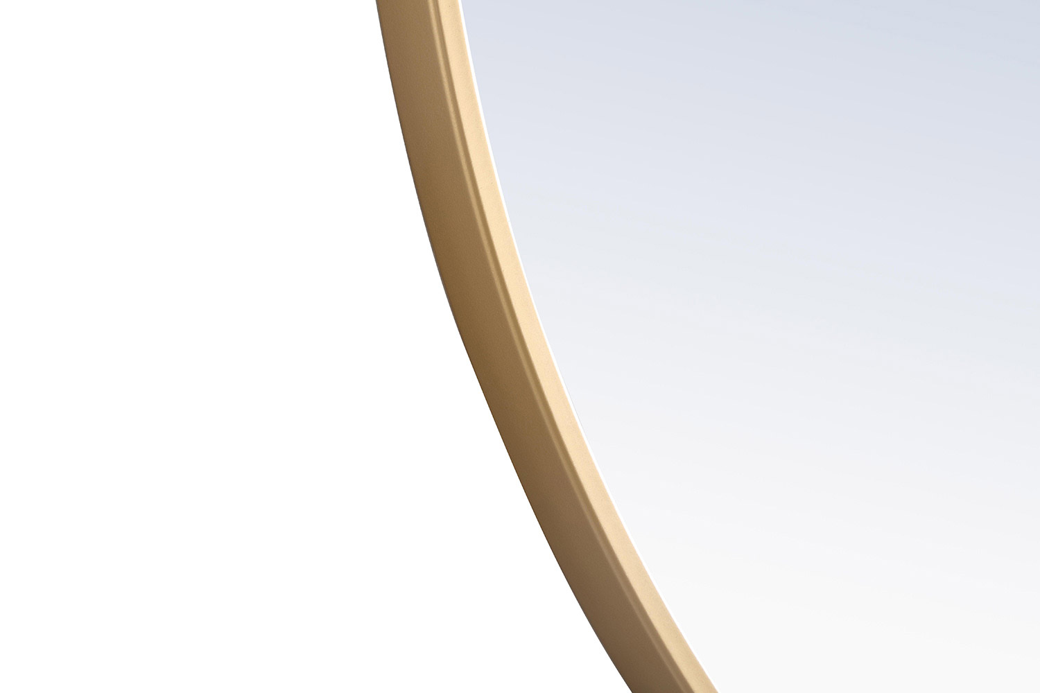 Elegant Wall Mirror - Brass, L 28" (MR4055BR)