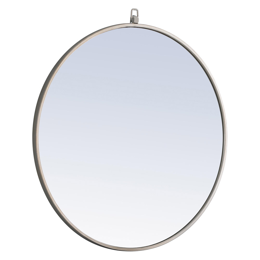 Elegant Wall Mirror - Silver, L 28" (MR4056S)