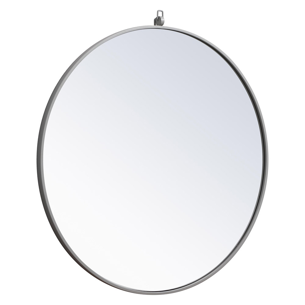 Elegant Wall Mirror - Gray, L 32" (MR4057GR)