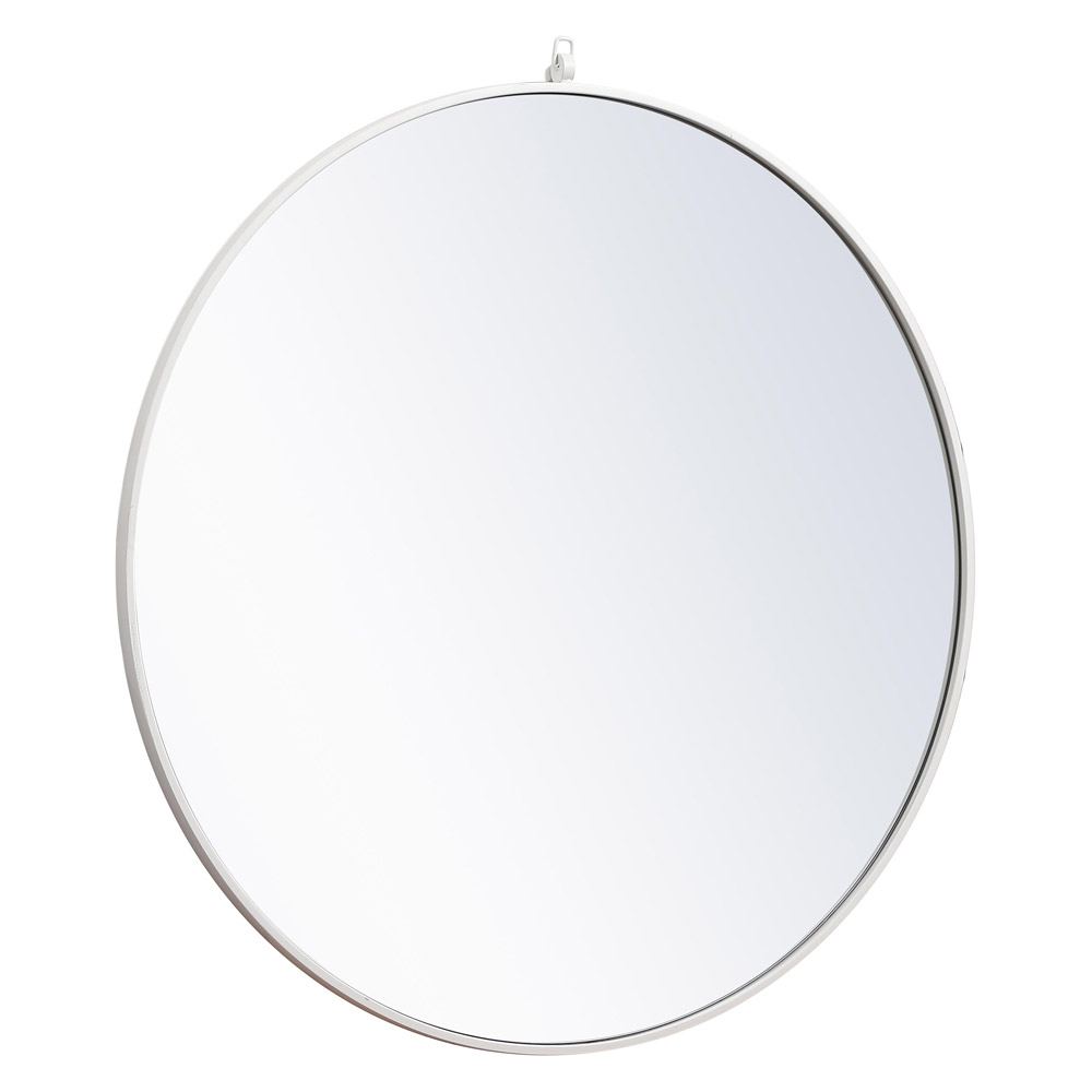 Elegant Wall Mirror - White, L 36" (MR4061WH)