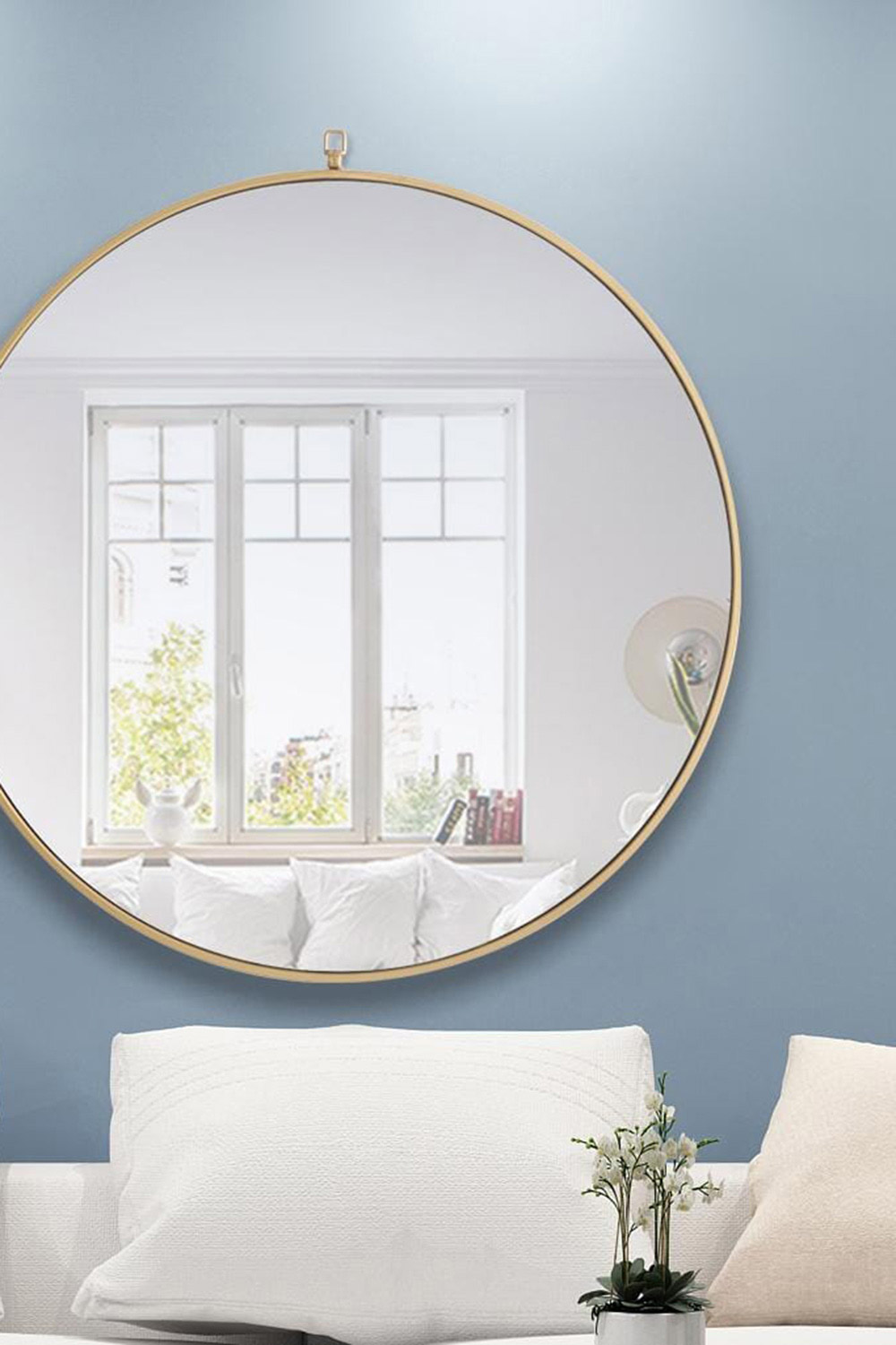 Elegant Wall Mirror - Brass, L 36" (MR4062BR)