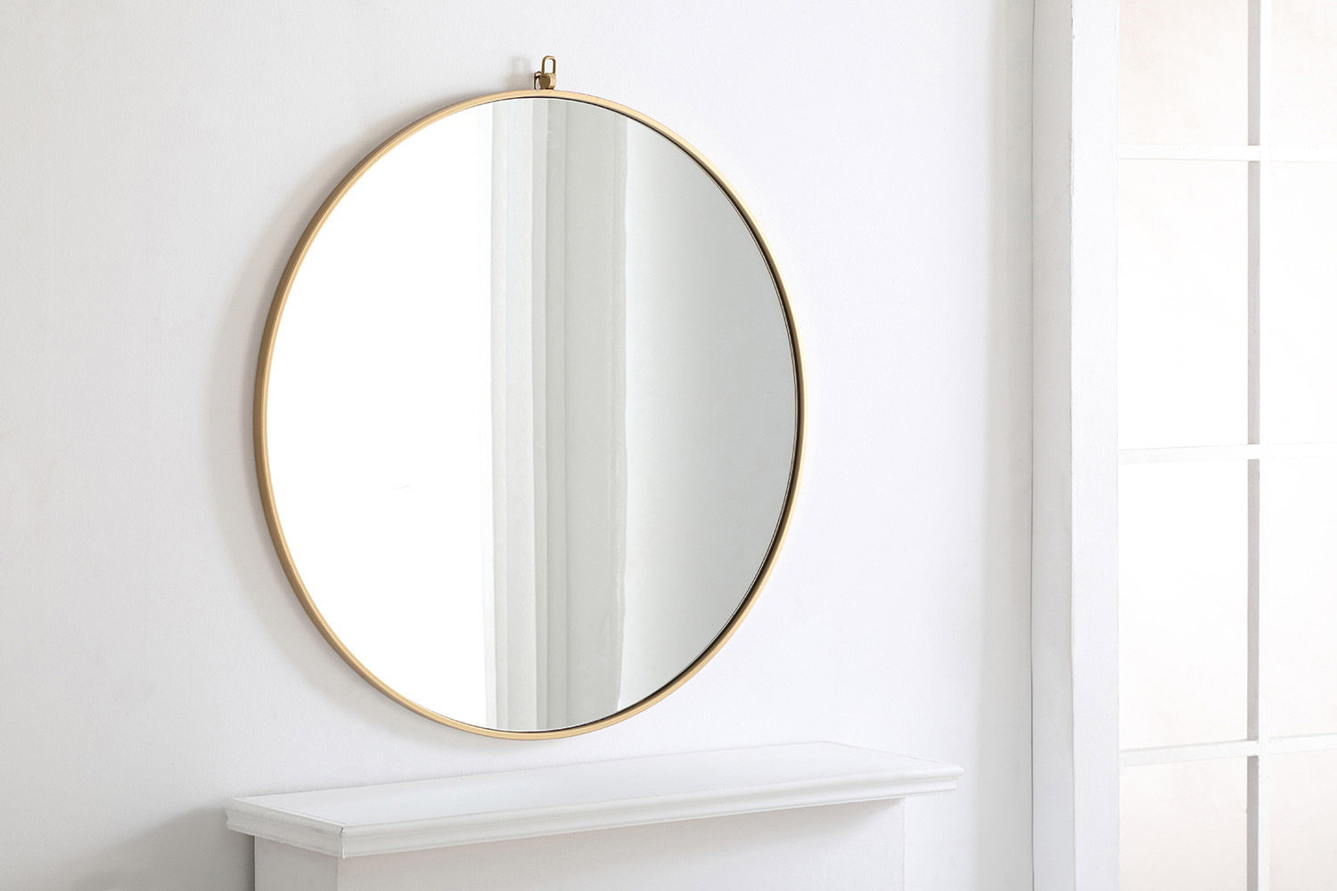 Elegant Wall Mirror - Brass, L 36" (MR4062BR)