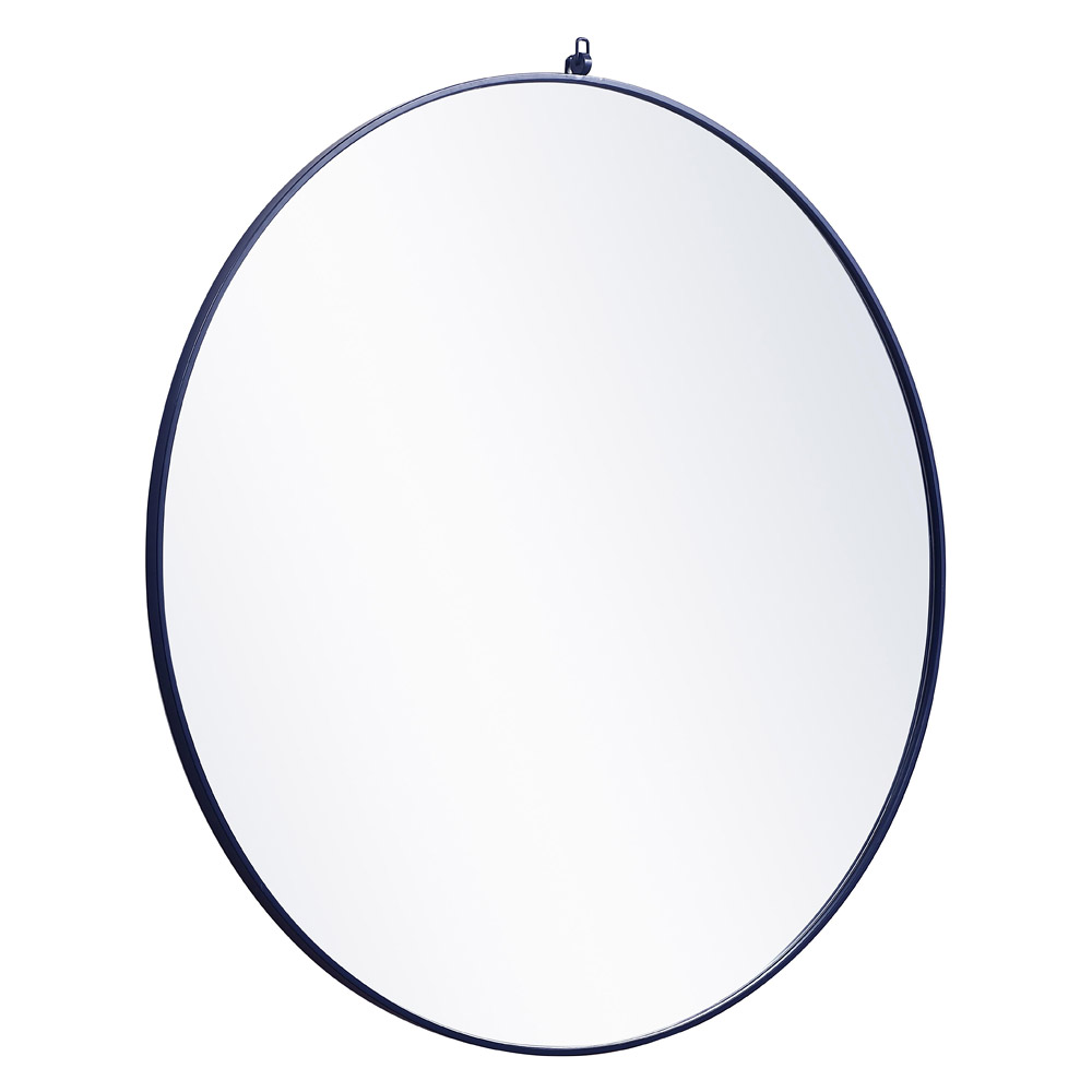 Elegant Wall Mirror - Blue, L 48" (MR4067BL)