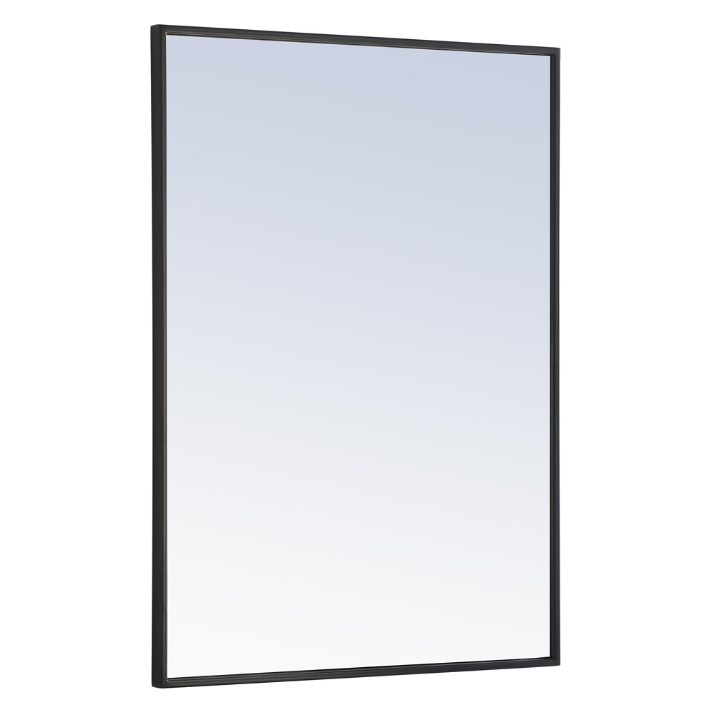 Elegant Wall Mirror - Black, L 32" (MR4071BK)