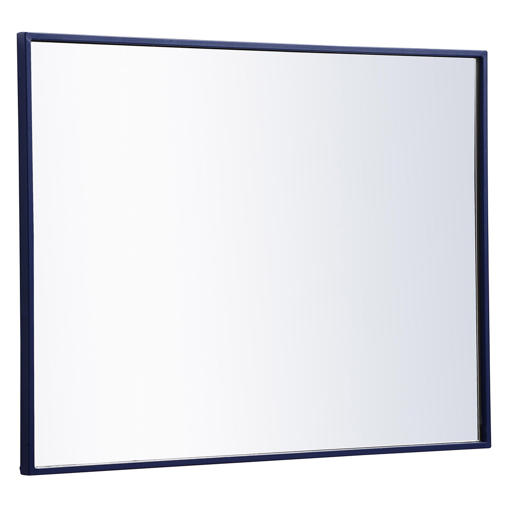 Elegant Wall Mirror - Blue, L 32" (MR4071BL)