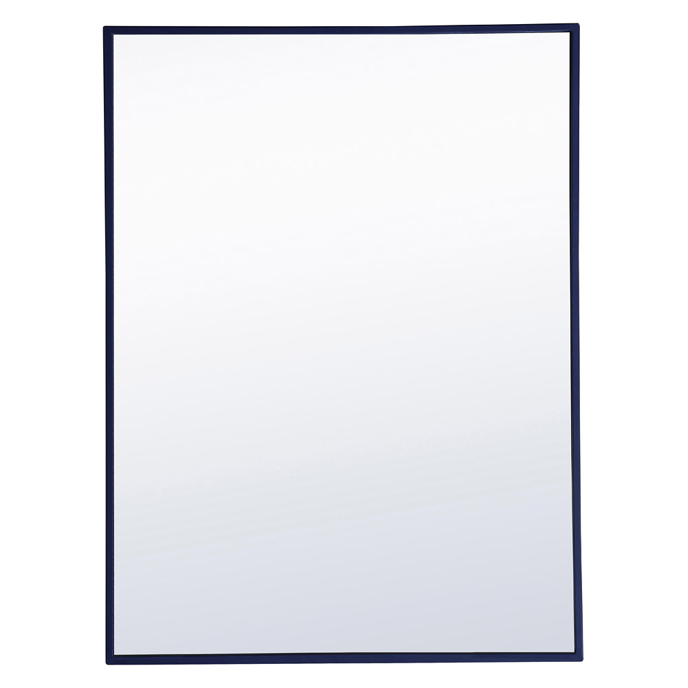 Elegant Wall Mirror - Blue, L 32" (MR4071BL)