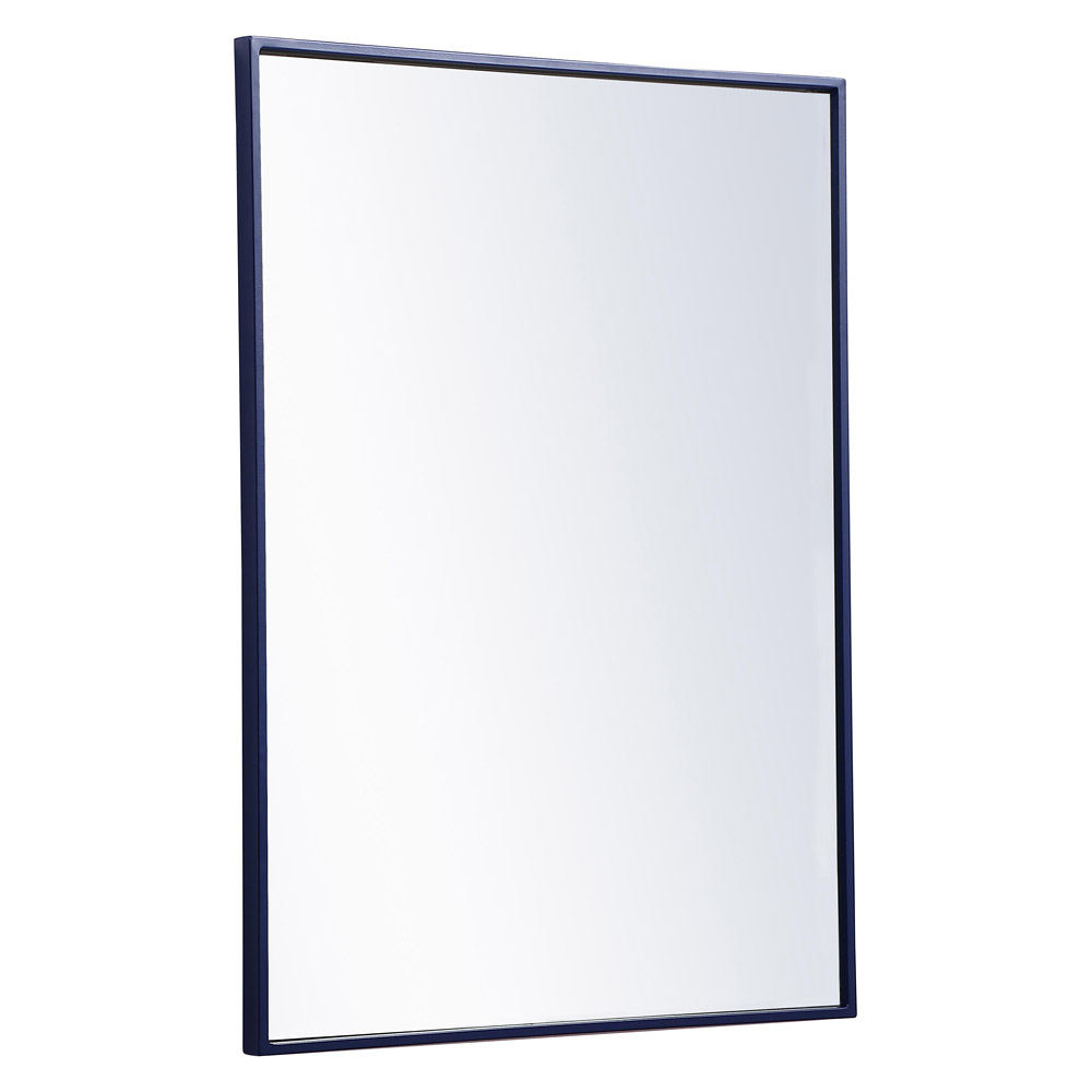 Elegant Wall Mirror - Blue, L 32" (MR4071BL)