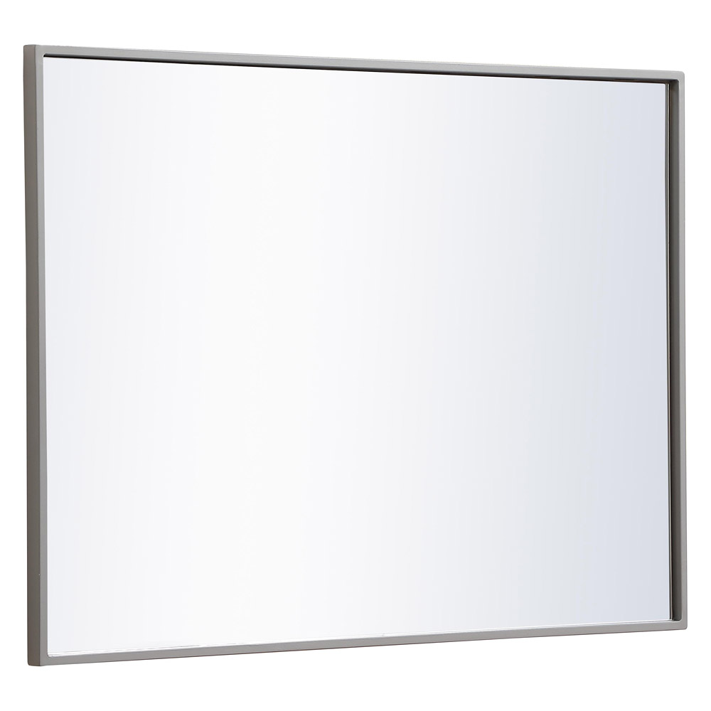 Elegant Wall Mirror - Gray, L 32" (MR4071GR)