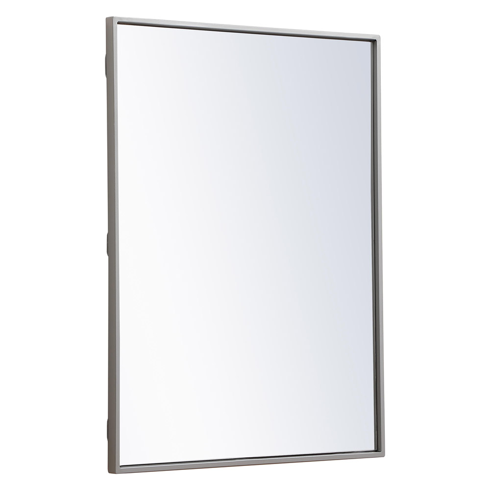 Elegant Wall Mirror - Gray, L 32" (MR4071GR)