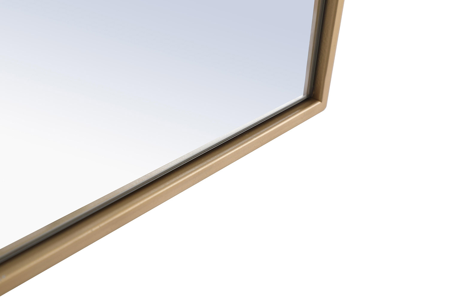 Elegant Wall Mirror - Brass, L 32" (MR4072BR)