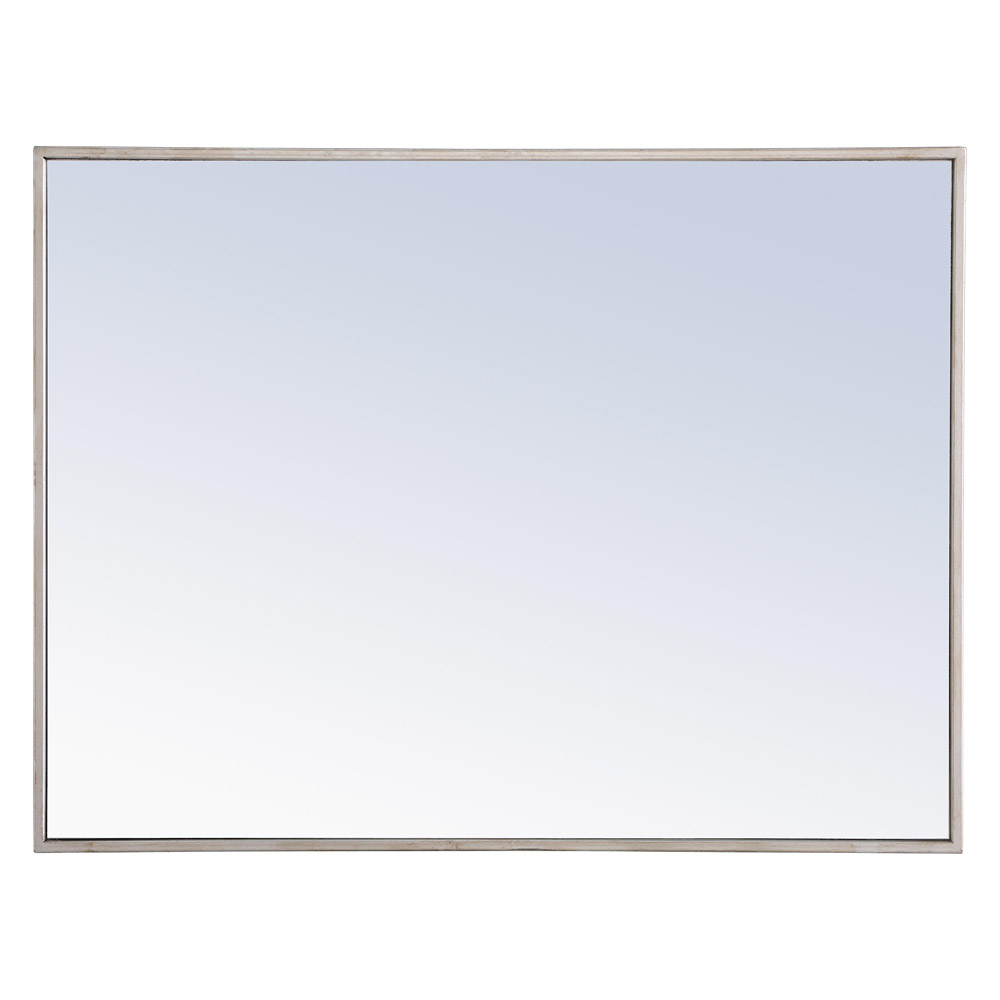 Elegant Wall Mirror - Silver, L 32" (MR4073S)