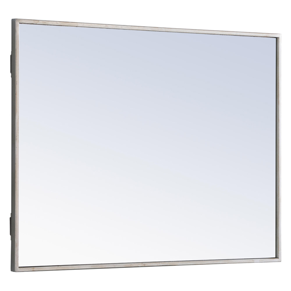 Elegant Wall Mirror - Silver, L 32" (MR4073S)