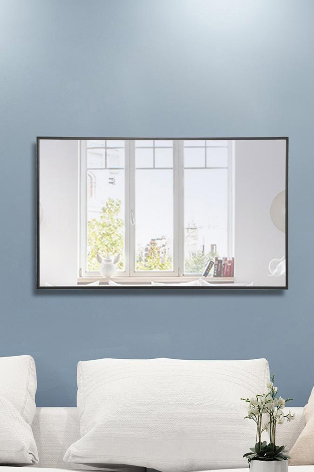 Elegant Wall Mirror - Black, L 40" (MR4074BK)