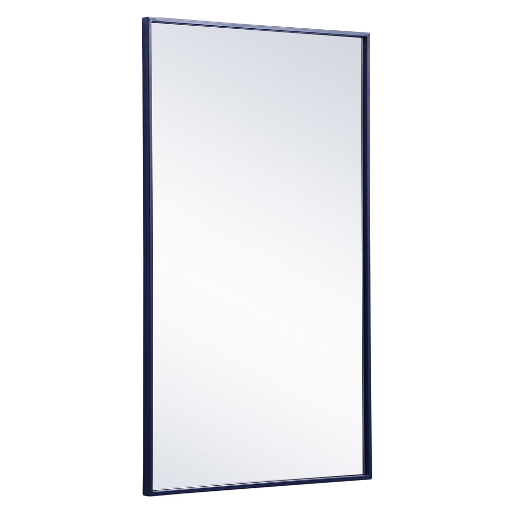 Elegant Wall Mirror - Blue, L 40" (MR4074BL)