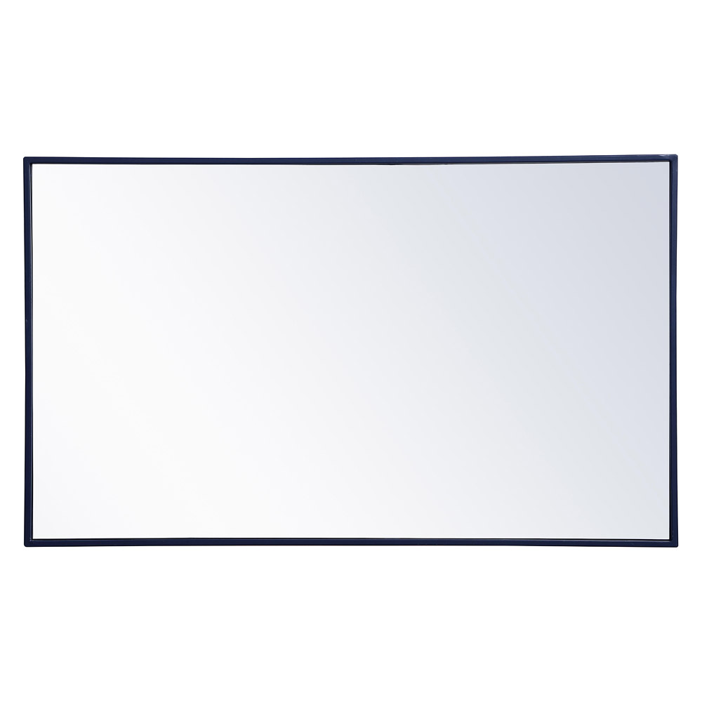 Elegant Wall Mirror - Blue, L 40" (MR4074BL)