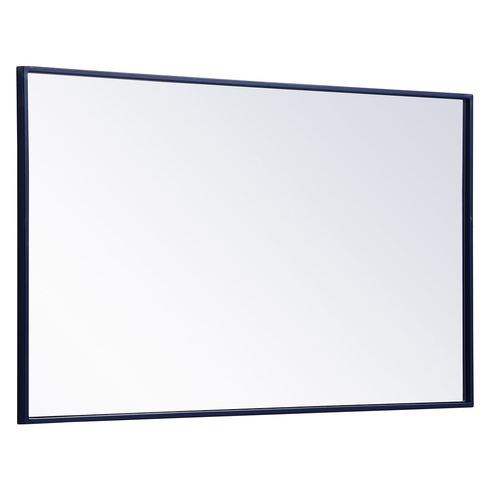 Elegant Wall Mirror - Blue, L 40" (MR4074BL)