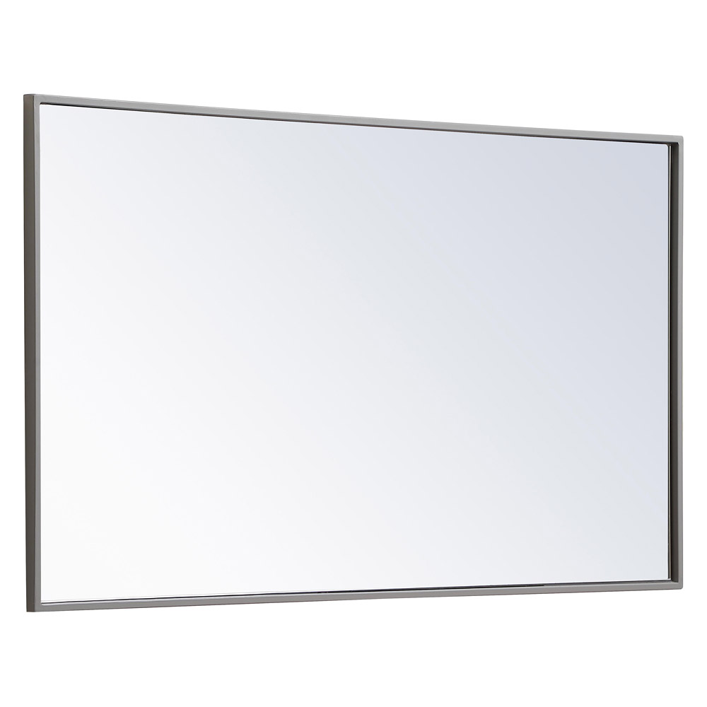 Elegant Wall Mirror - Gray, L 40" (MR4074GR)