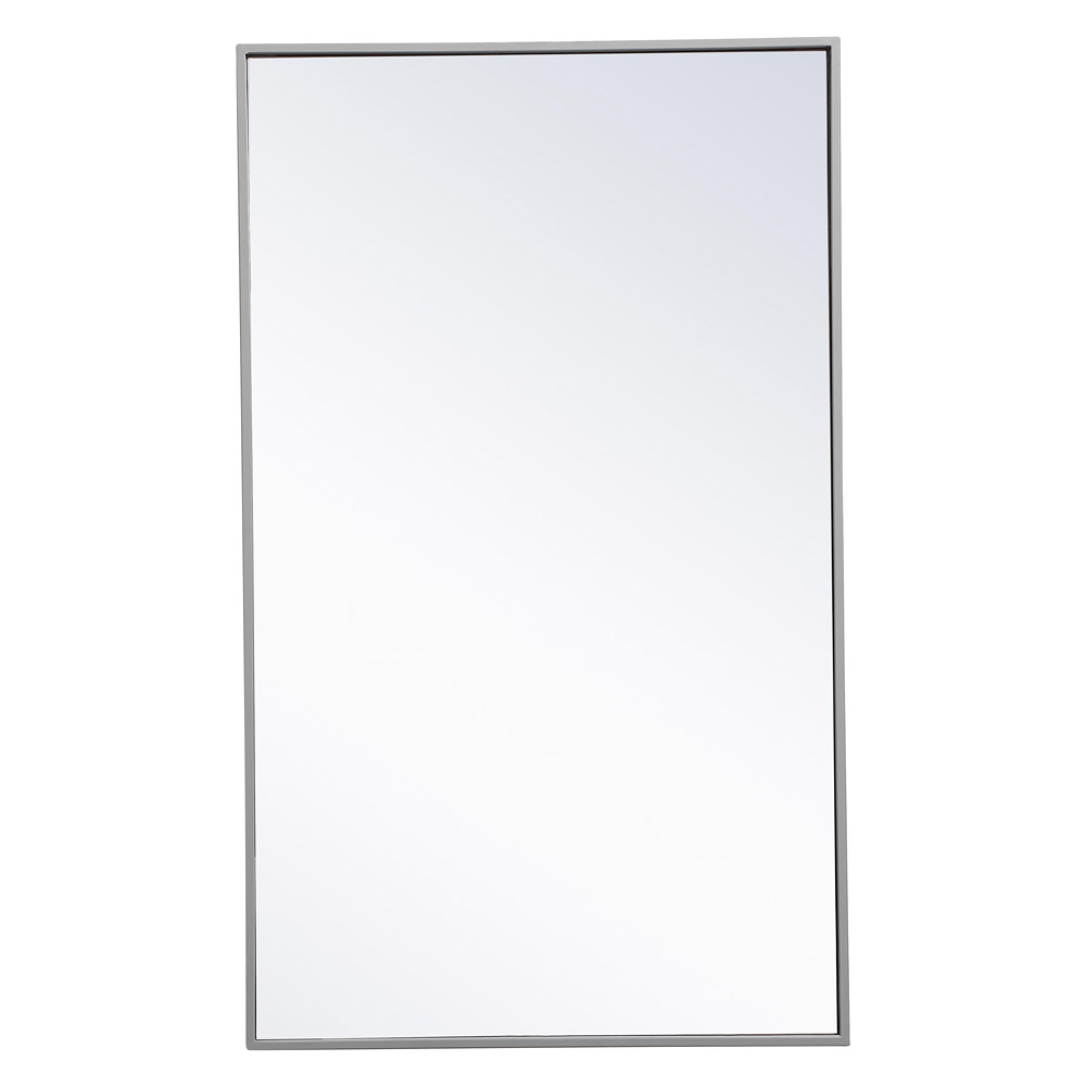 Elegant Wall Mirror - Gray, L 40" (MR4074GR)