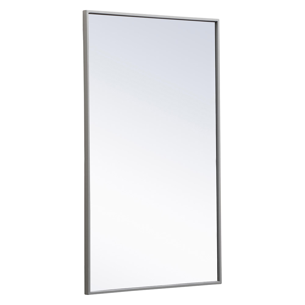 Elegant Wall Mirror - Gray, L 40" (MR4074GR)