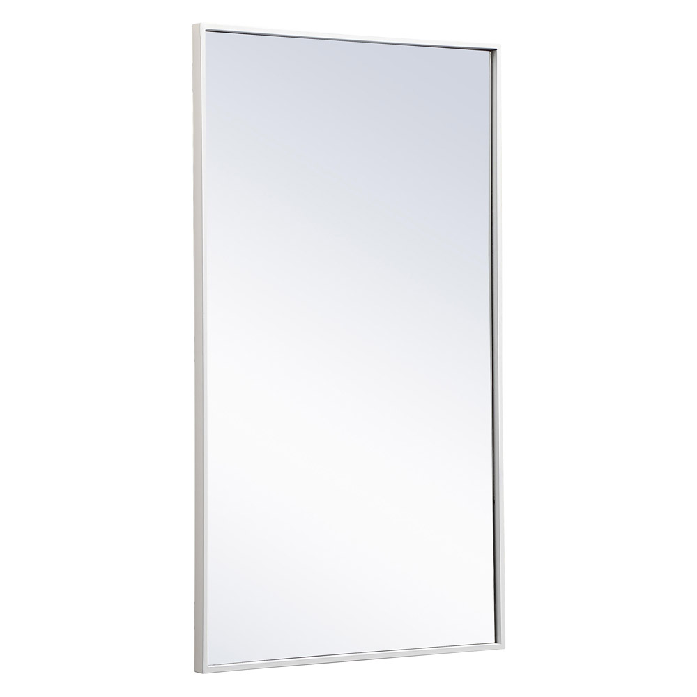 Elegant Wall Mirror - White, L 40" (MR4074WH)