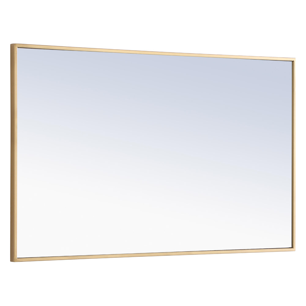 Elegant Wall Mirror - Brass, L 40" (MR4075BR)