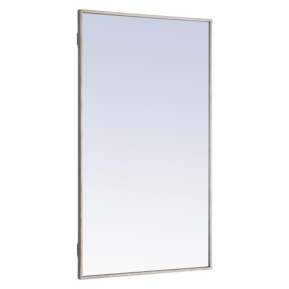 Elegant Wall Mirror - Silver, L 40" (MR4076S)