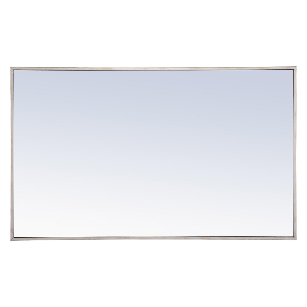 Elegant Wall Mirror - Silver, L 40" (MR4076S)