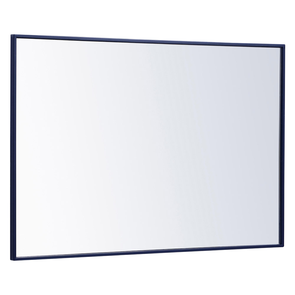 Elegant Wall Mirror - Blue, L 42" (MR4077BL)