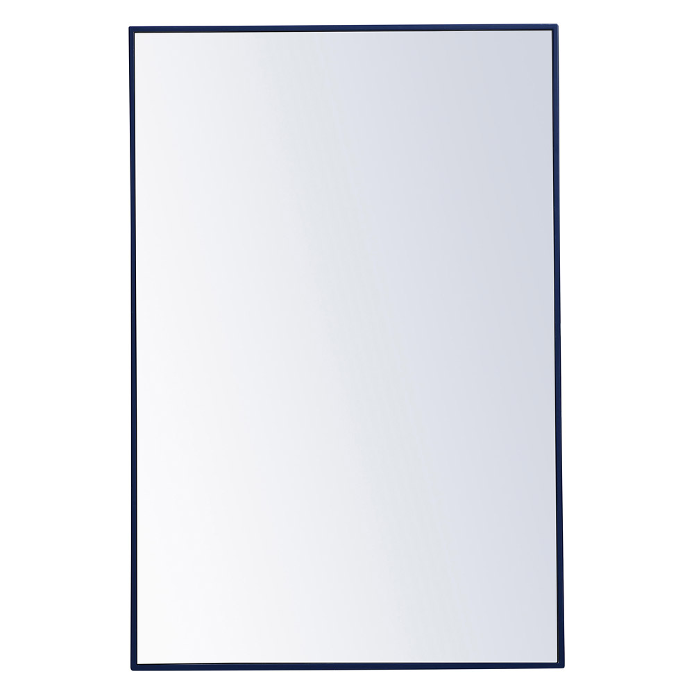 Elegant Wall Mirror - Blue, L 42" (MR4077BL)