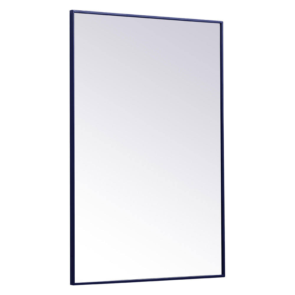 Elegant Wall Mirror - Blue, L 42" (MR4077BL)