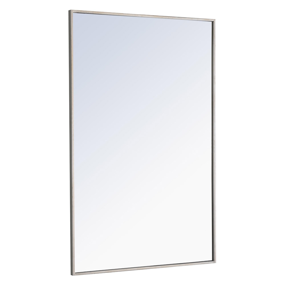 Elegant Wall Mirror - Silver, L 42" (MR4079S)