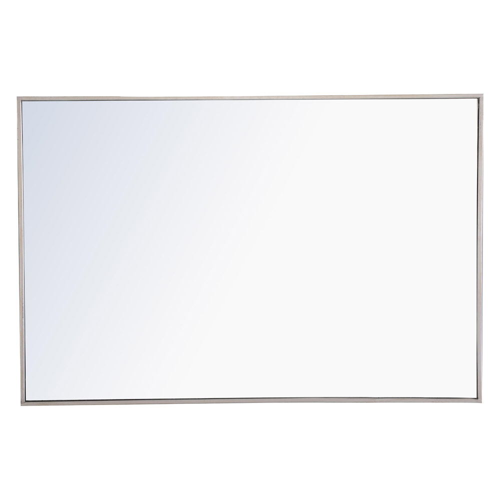 Elegant Wall Mirror - Silver, L 42" (MR4079S)