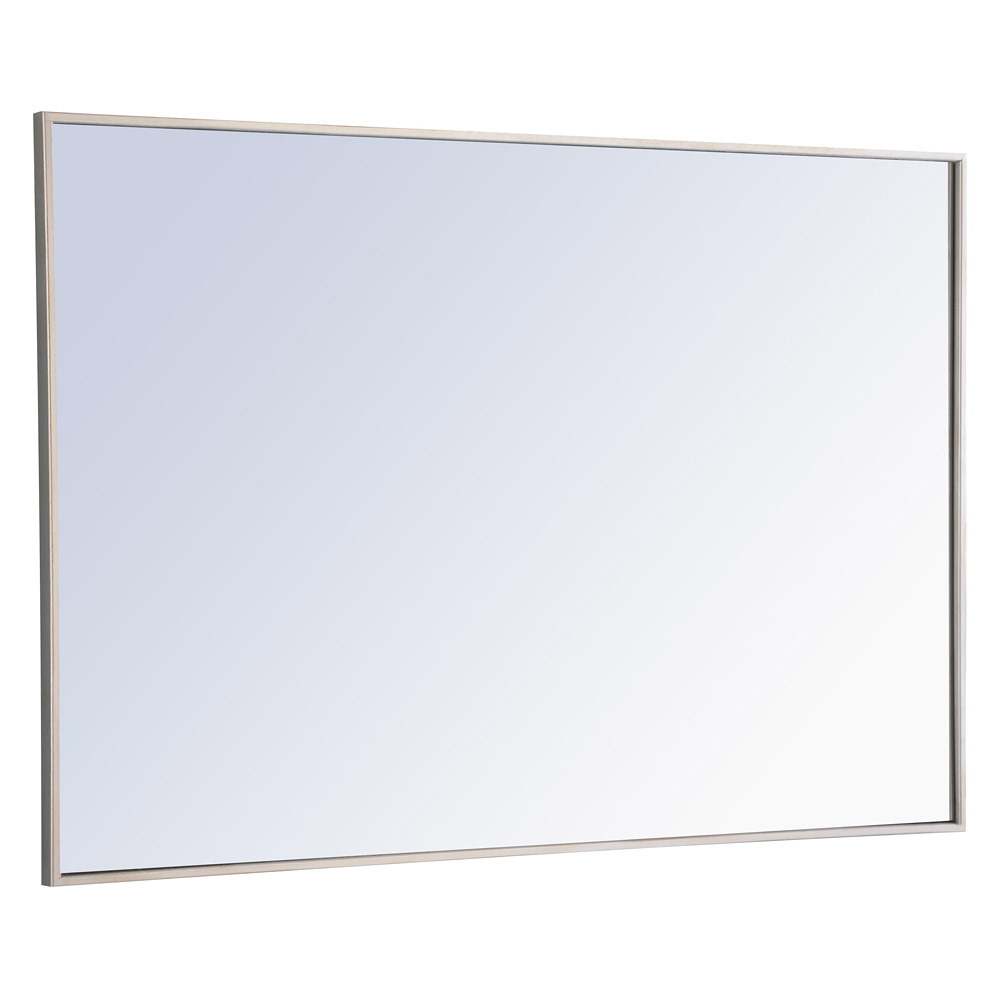 Elegant Wall Mirror - Silver, L 42" (MR4079S)