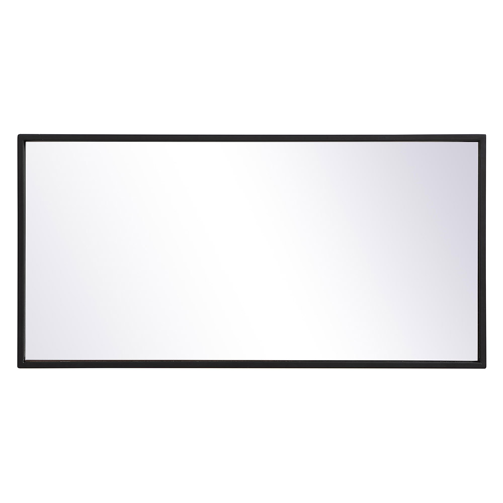 Elegant Wall Mirror - Black, L 28" (MR41428BK)