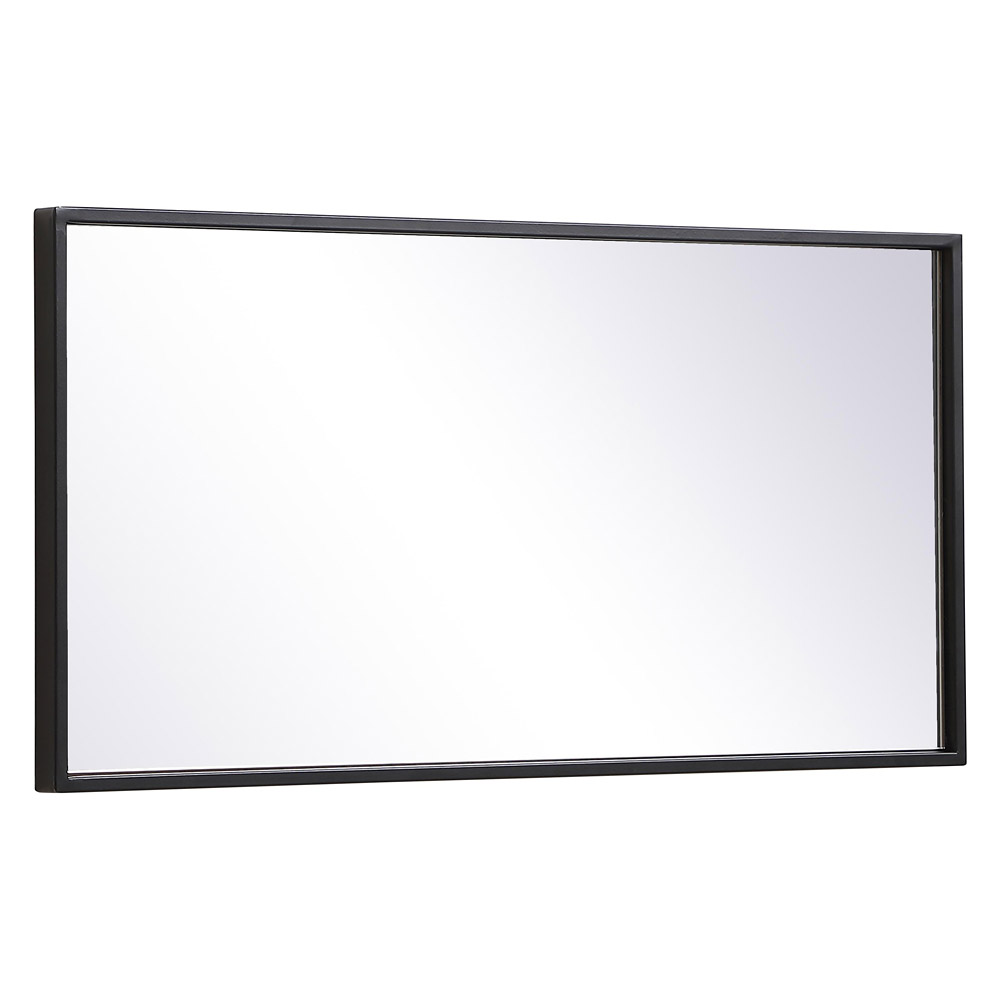 Elegant Wall Mirror - Black, L 28" (MR41428BK)